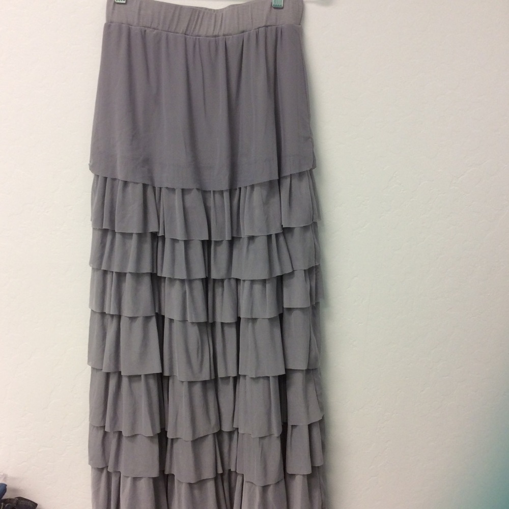 Grey Layered Skirt